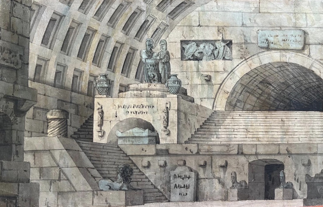 Theatrical Set Design For An Underground Mausoleum