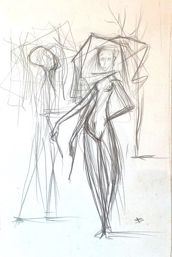 Drawing By Enrico Brandani (1914–1979) 