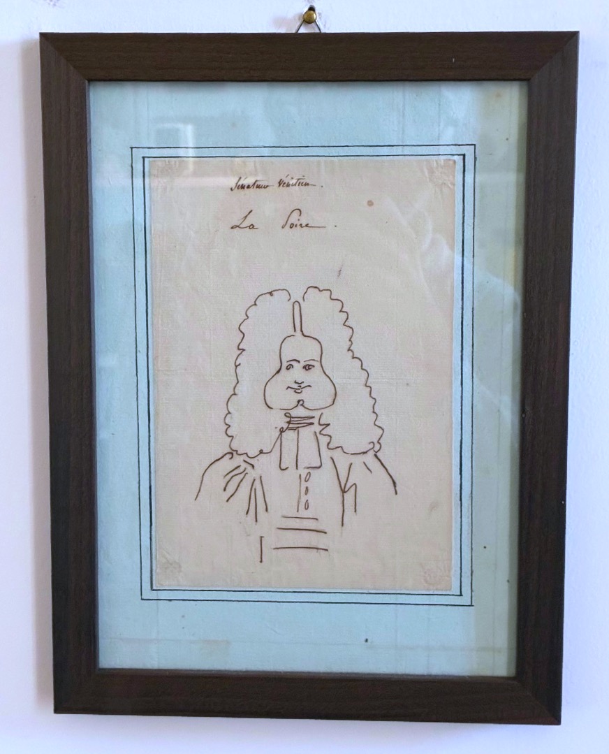 Dessin satirique ancien d’un Sénateur Vénitien -photo-2