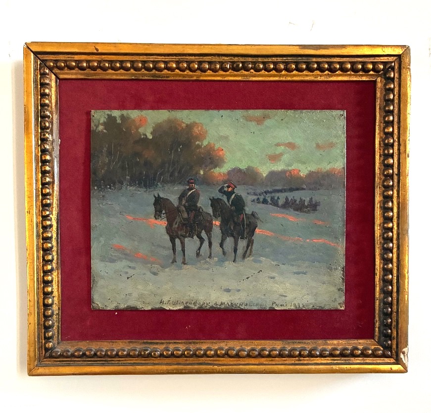 Russian Cavalrymen On Winter Patrol-photo-2