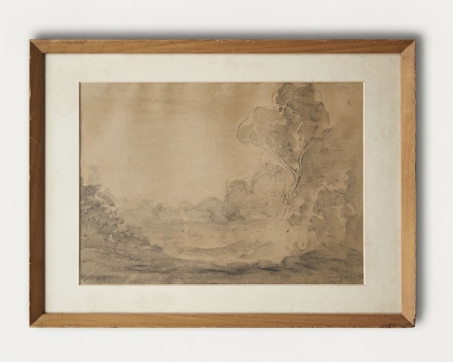 Drawing Of A Landscape In Lazio