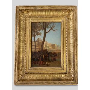 Étude pour la Cérémonie de remise des Aigles au Champ-de-Mars, le 10 mai 1852