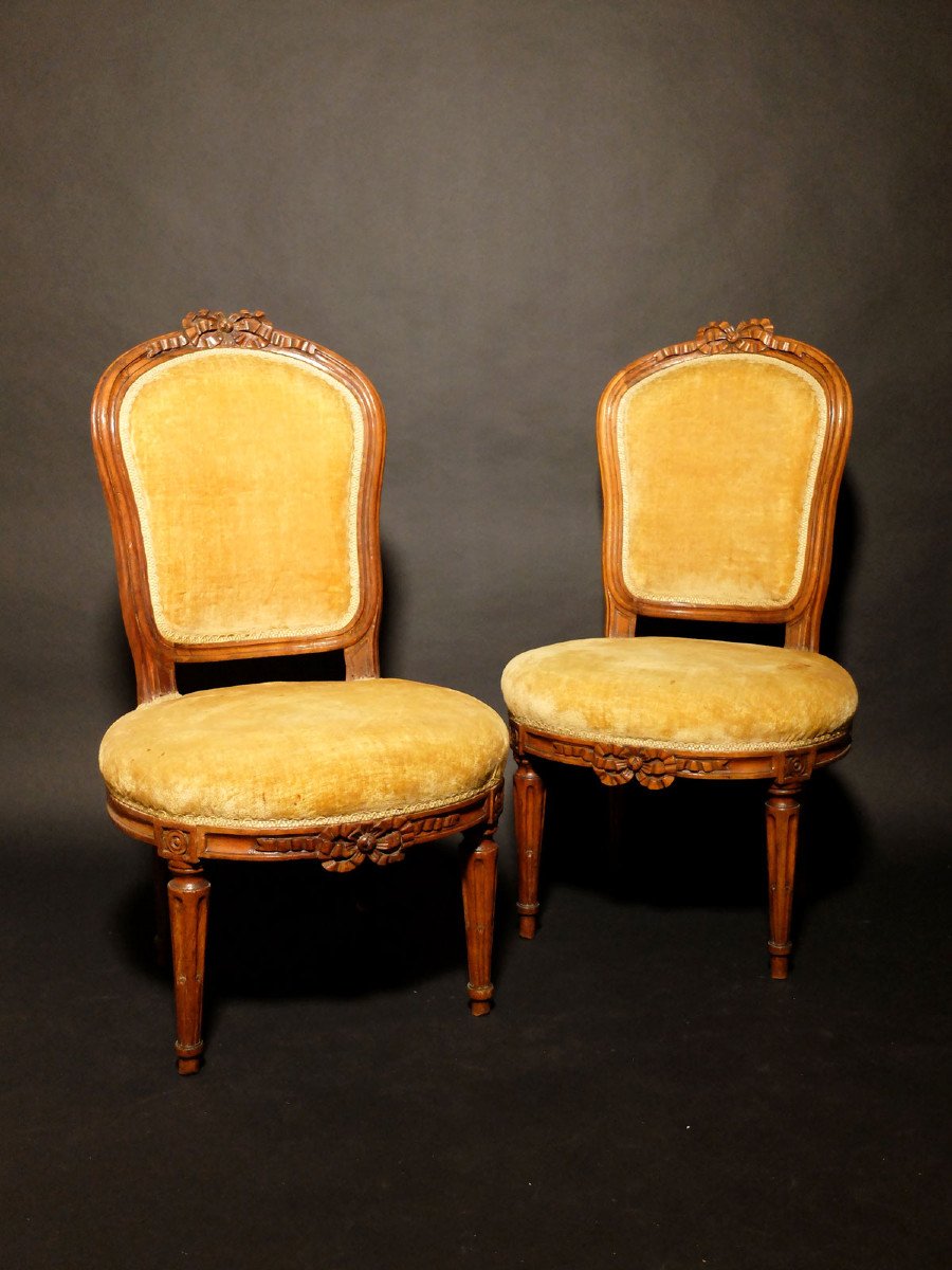 Pair Of Transition Period Cabriolet Chairs