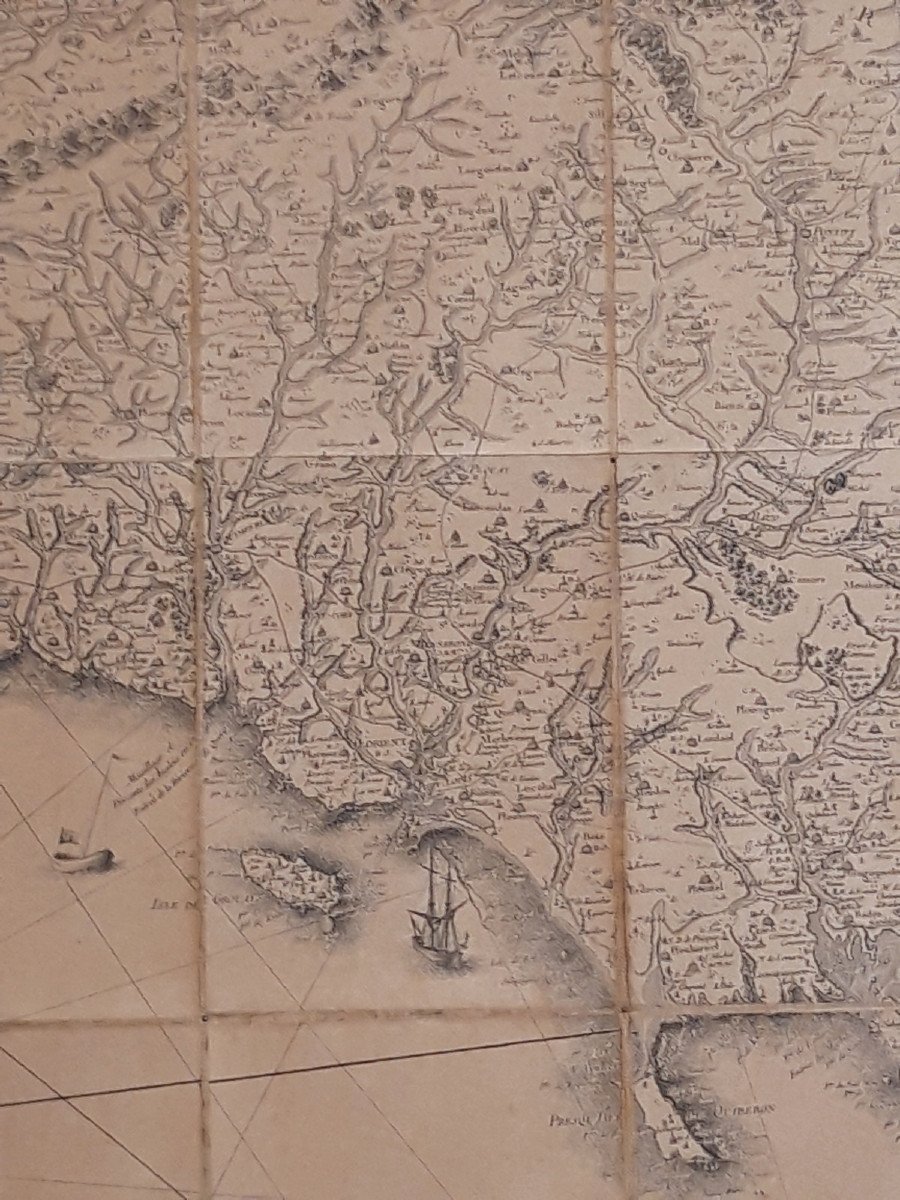 Geometric Map Of The Province Of Brittany - 1771 By Jbogée-photo-1