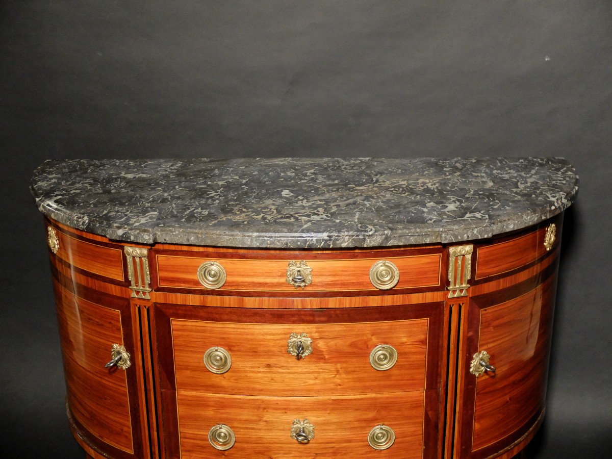 Half-moon Chest Of Drawers Stamped By Fidelys Schey-photo-3