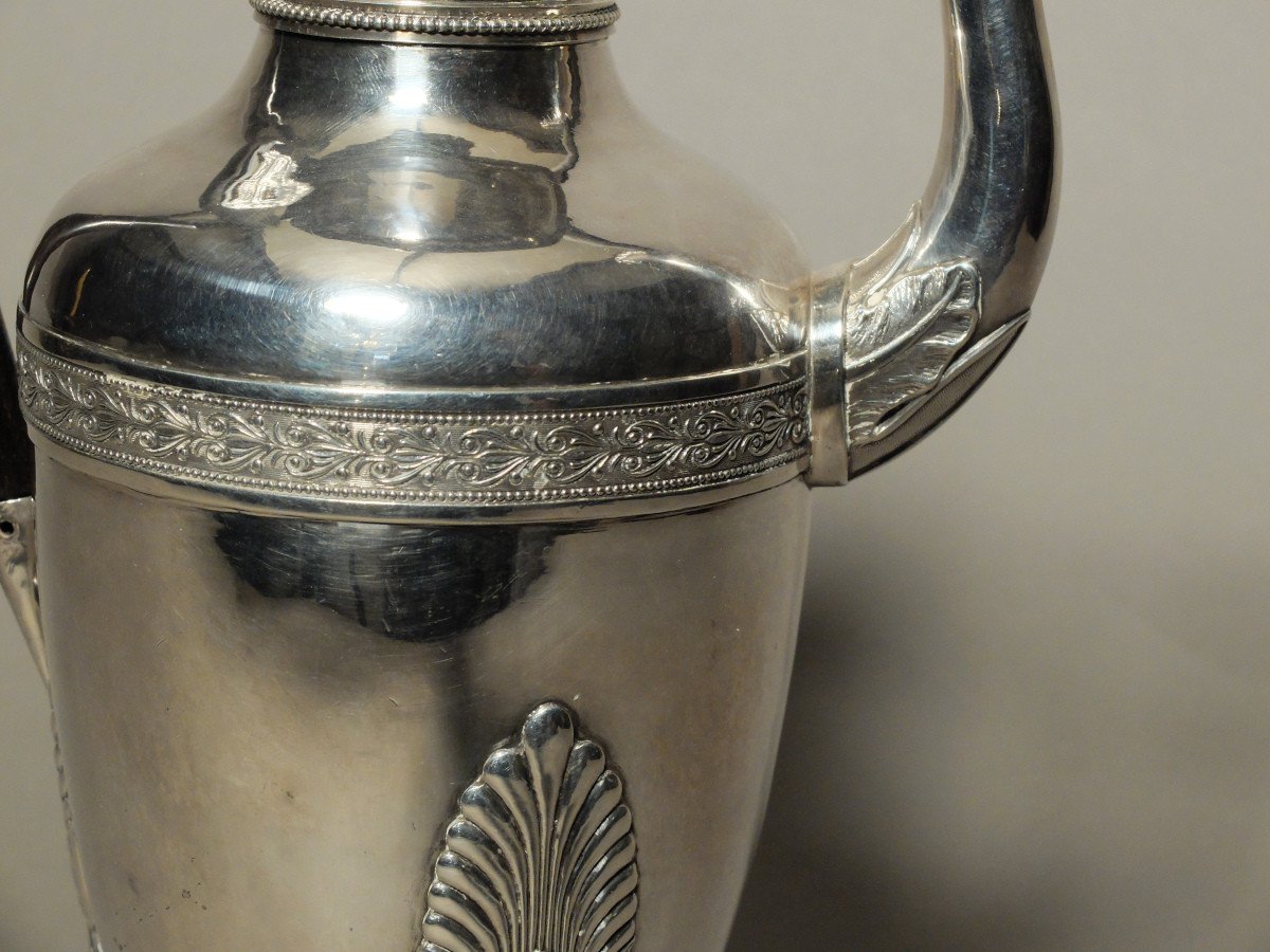 Solid Silver Jug With Horse's Head-photo-4