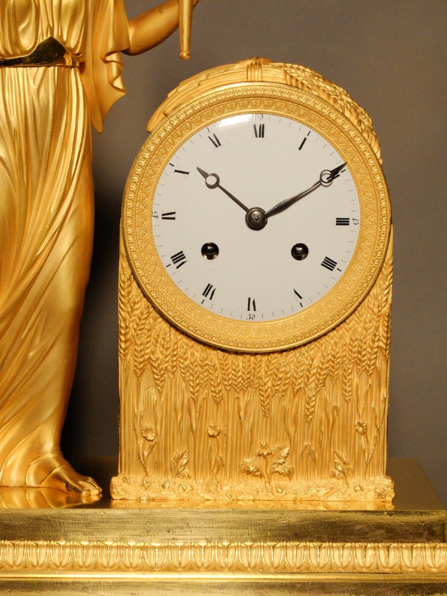 Pendulum Terminal Representing Ceres Or The Allegory Of Summer-photo-1