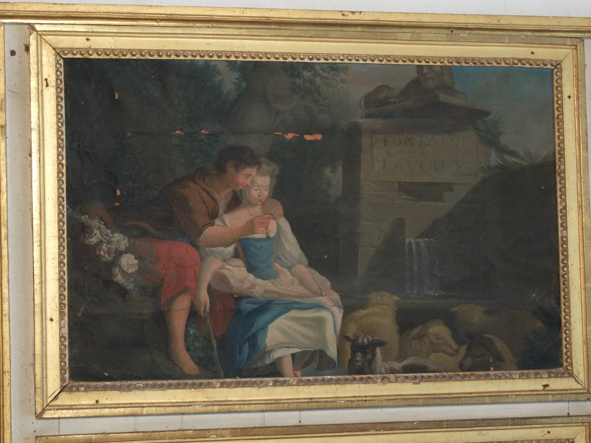 Petit trumeau d'époque Louis XVI-photo-3
