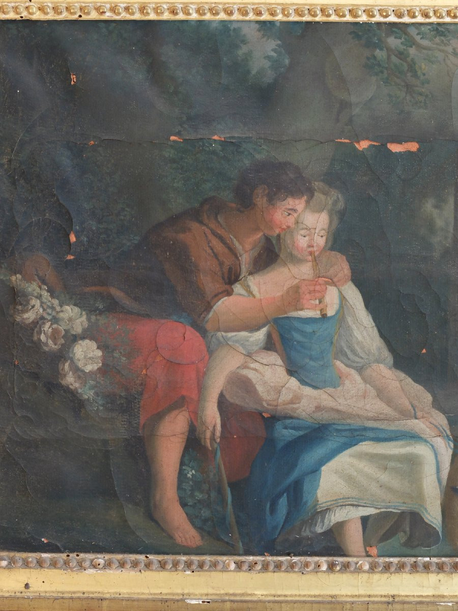 Petit trumeau d'époque Louis XVI-photo-4