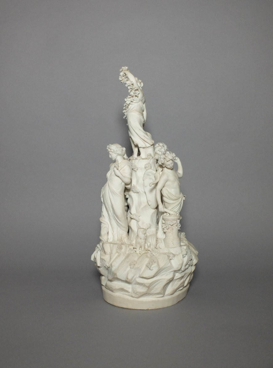 Groupe allégorique en biscuit - Paris, circa 1800-photo-2