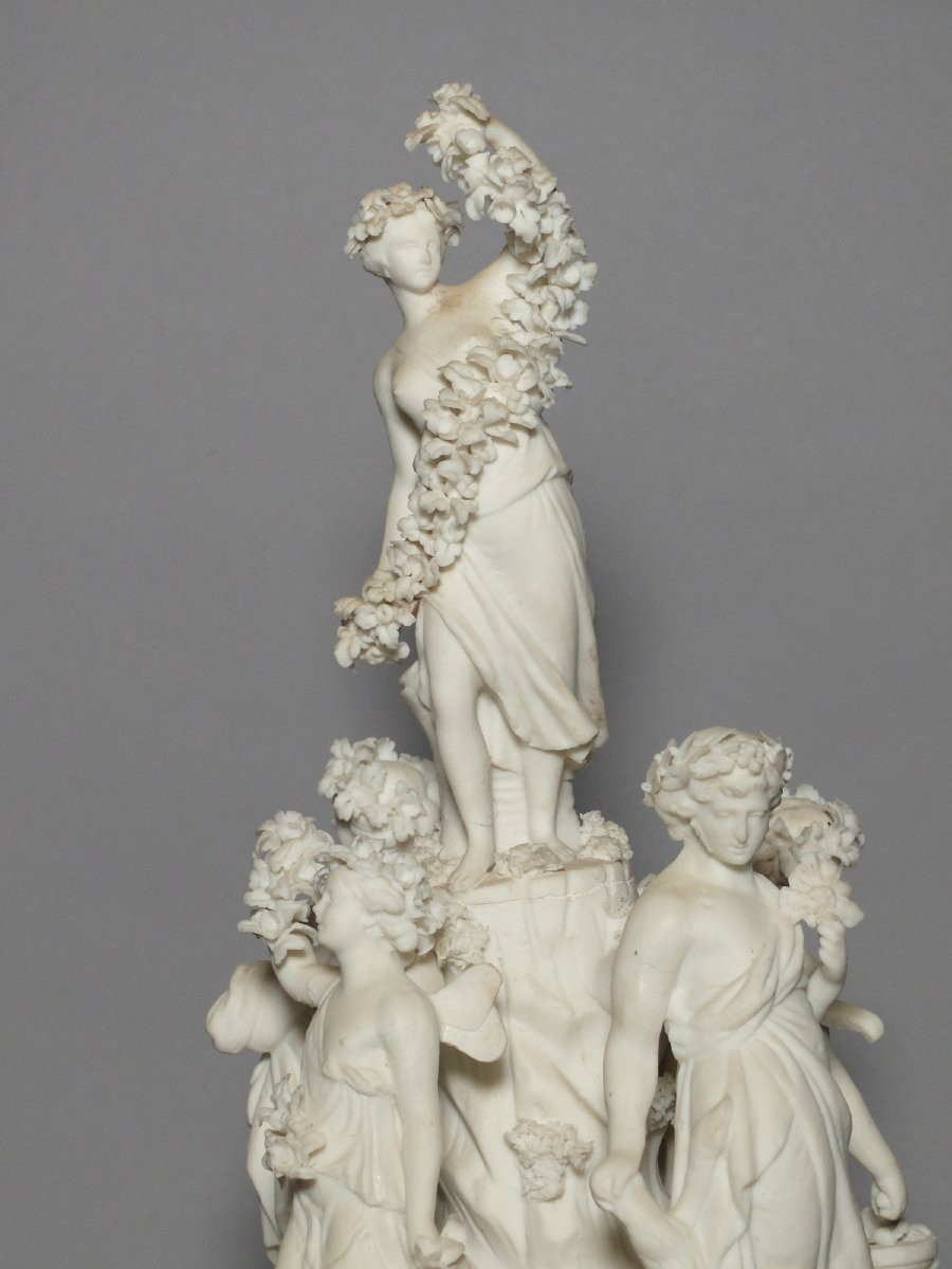 Groupe allégorique en biscuit - Paris, circa 1800-photo-4