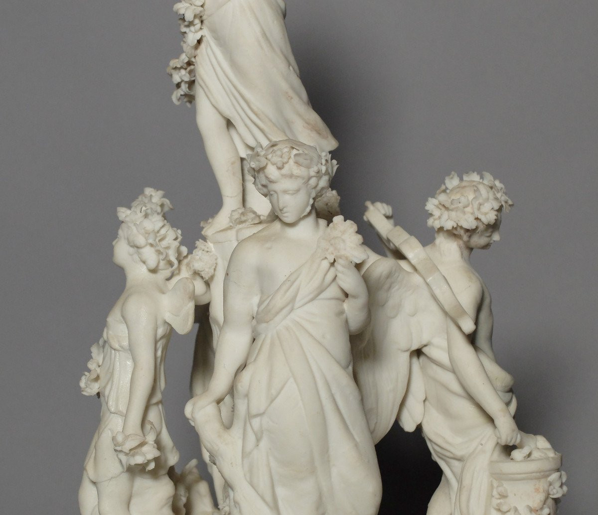 Groupe allégorique en biscuit - Paris, circa 1800-photo-1