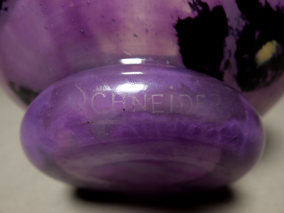 Vase 1930 signé Schneider-photo-1