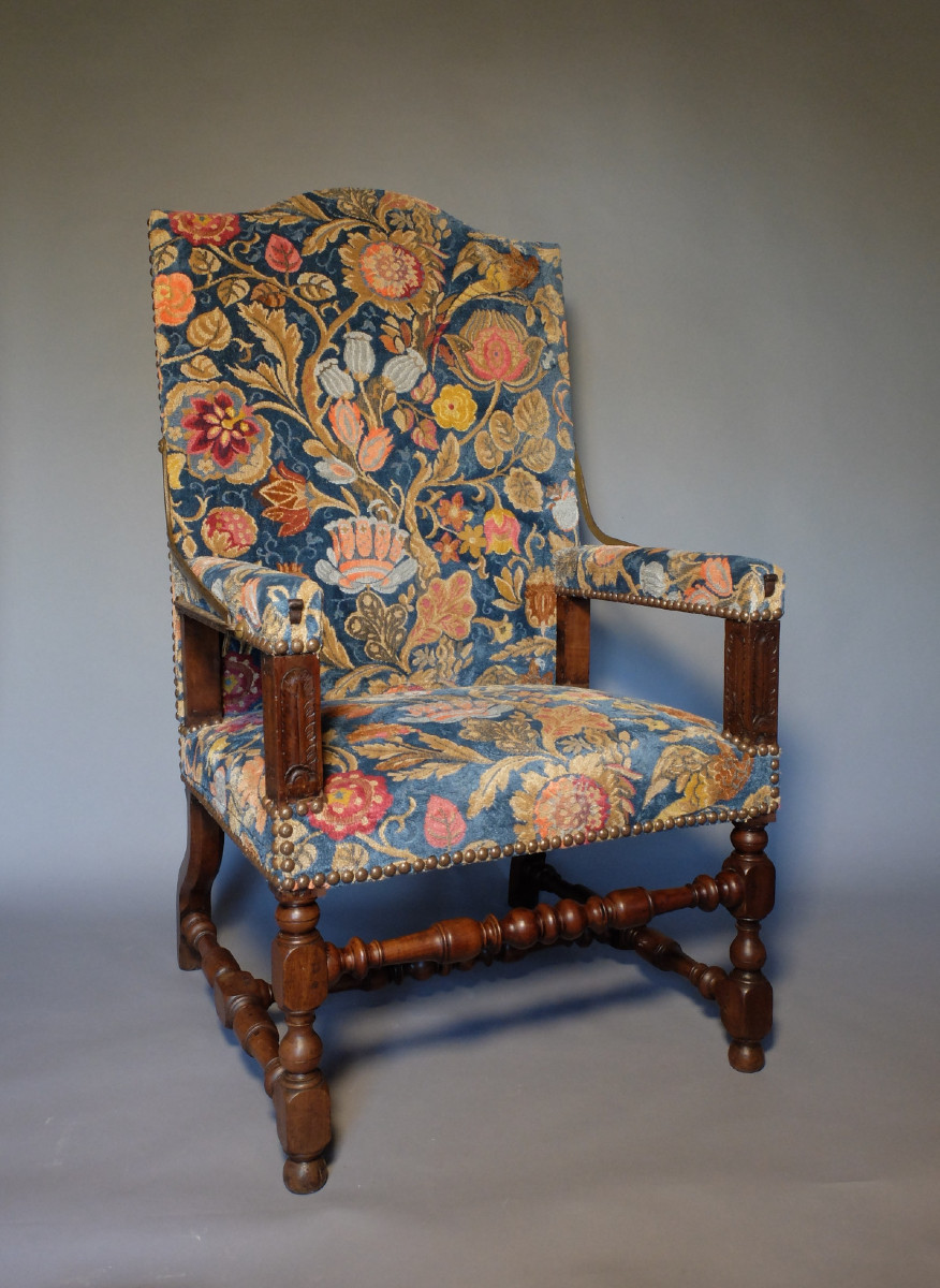 Louis XIII Period Rack And Pinion Armchair