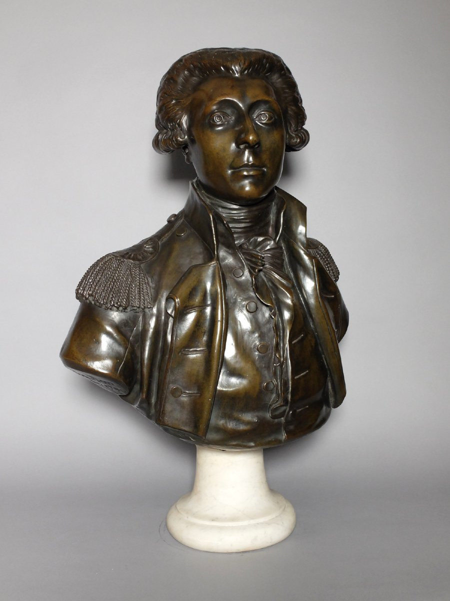 Buste du Marquis de La Fayette par Jean-Antoine Houdon-photo-2