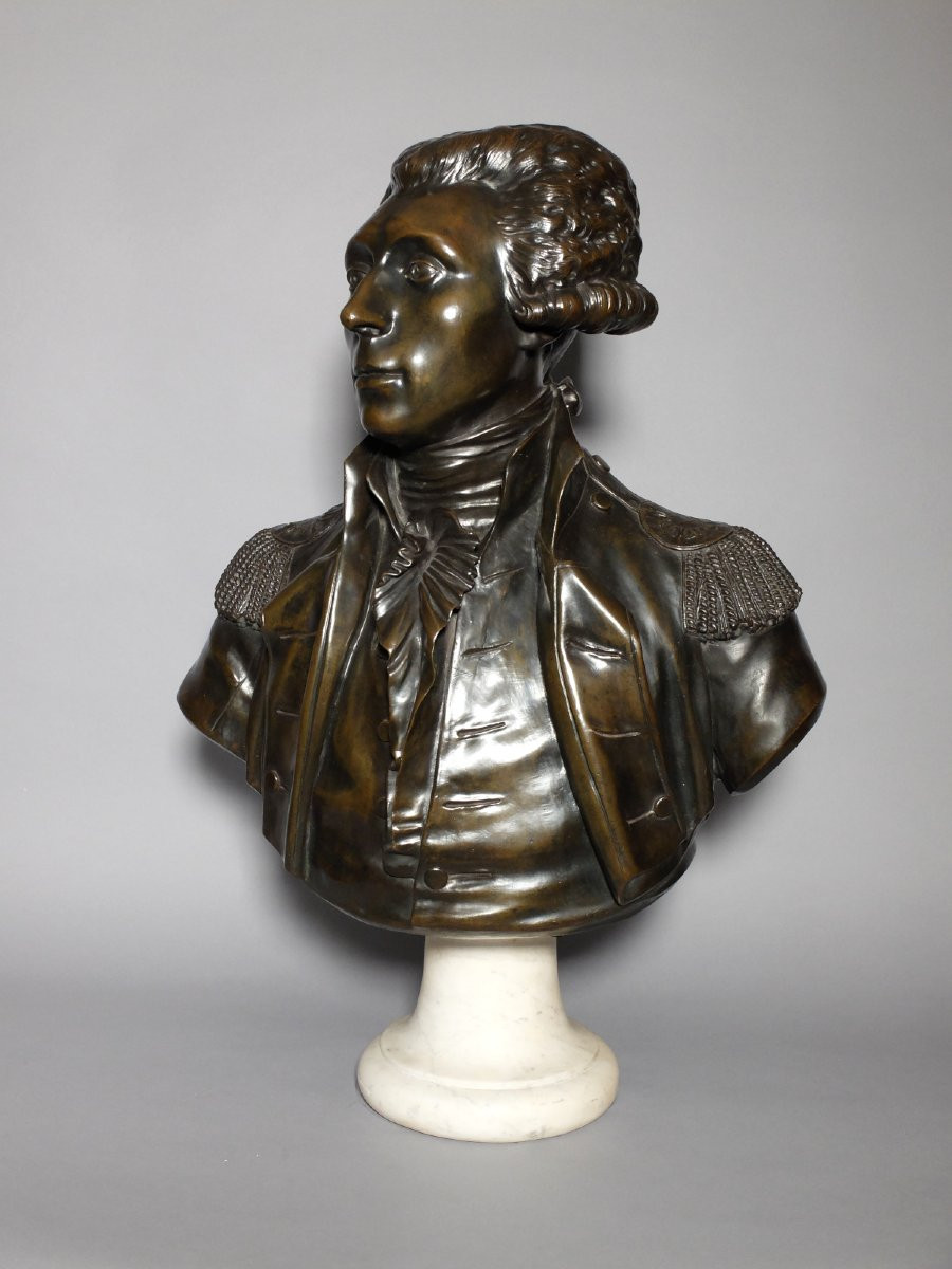 Buste du Marquis de La Fayette par Jean-Antoine Houdon-photo-3