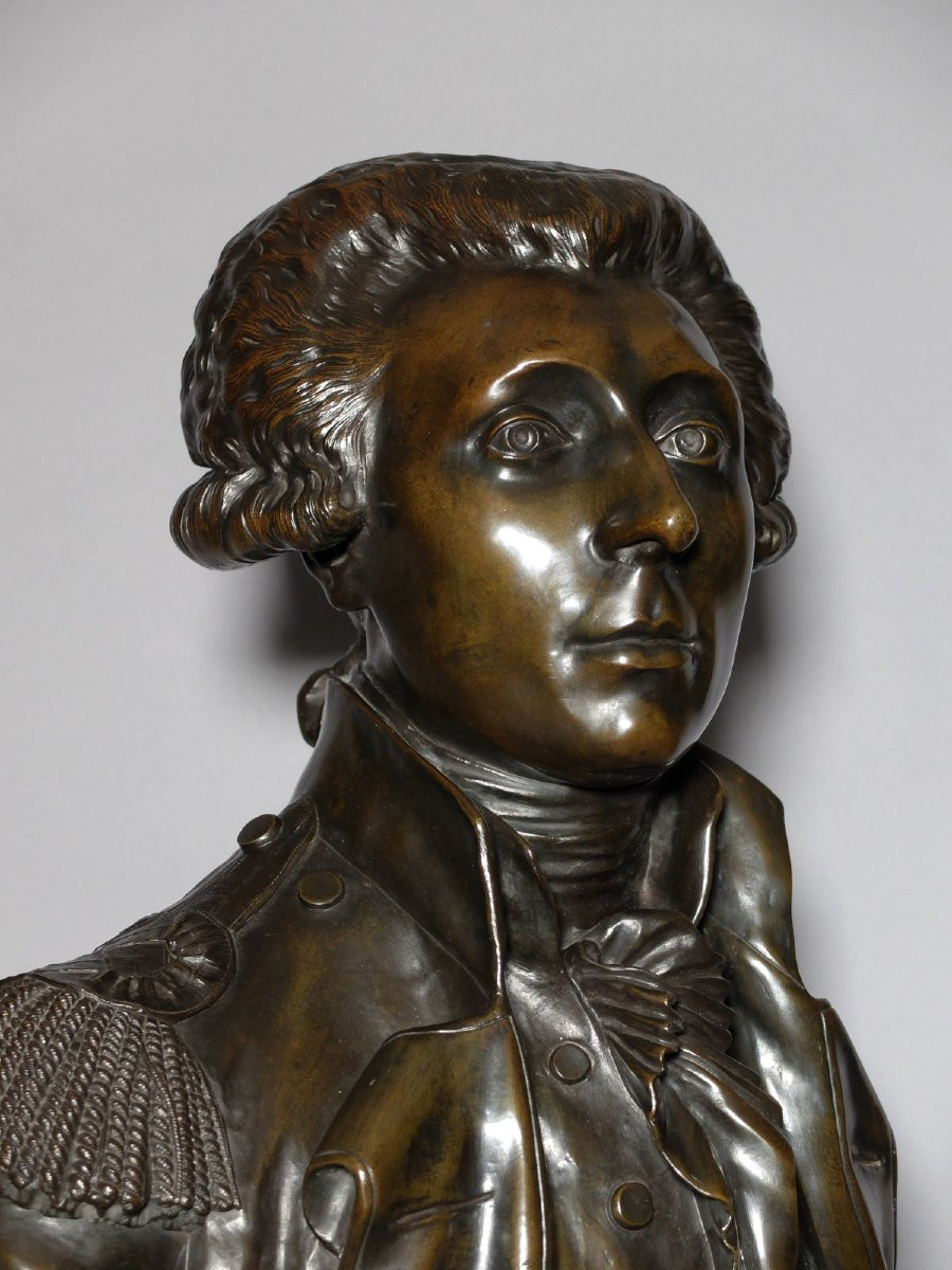 Buste du Marquis de La Fayette par Jean-Antoine Houdon-photo-1