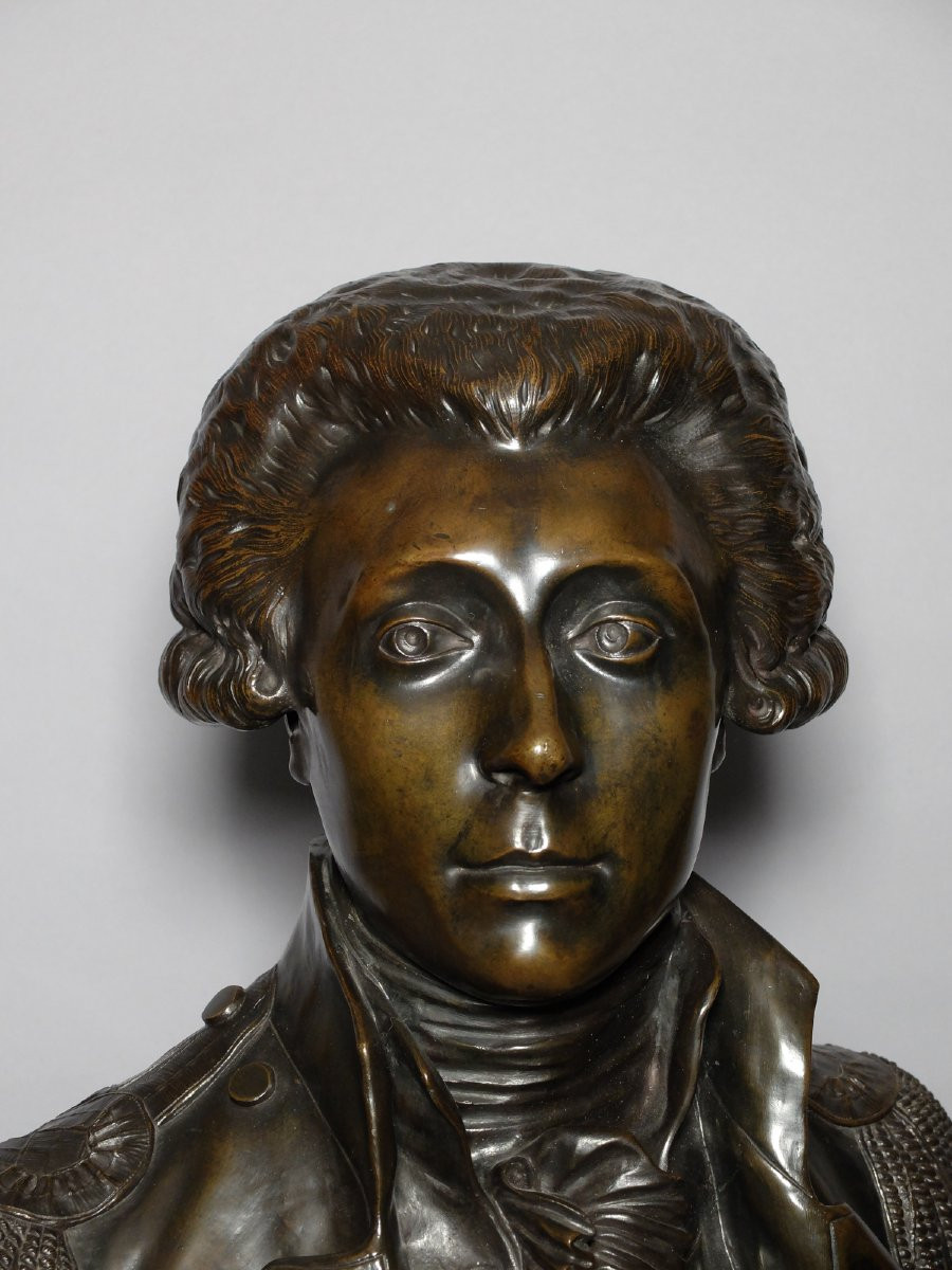 Buste du Marquis de La Fayette par Jean-Antoine Houdon-photo-2