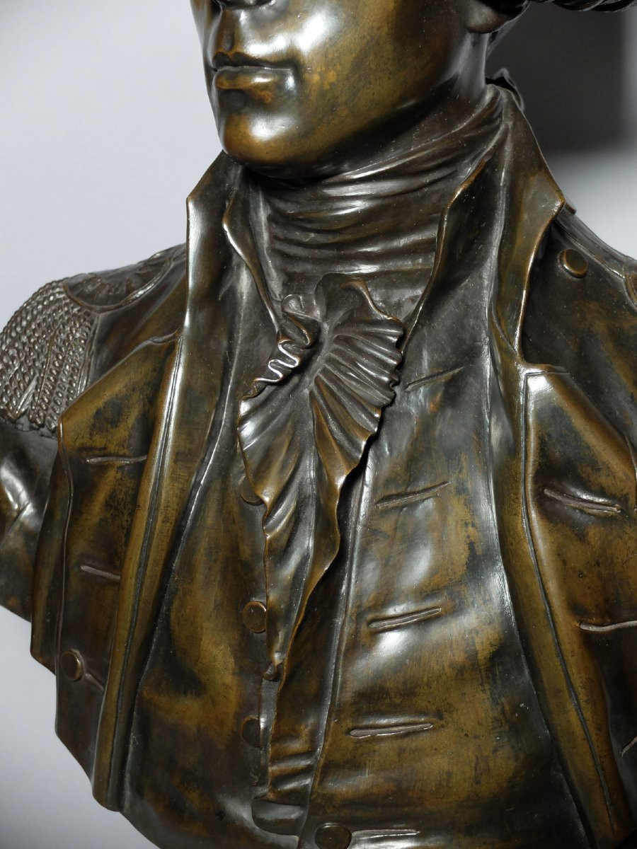 Buste du Marquis de La Fayette par Jean-Antoine Houdon-photo-7