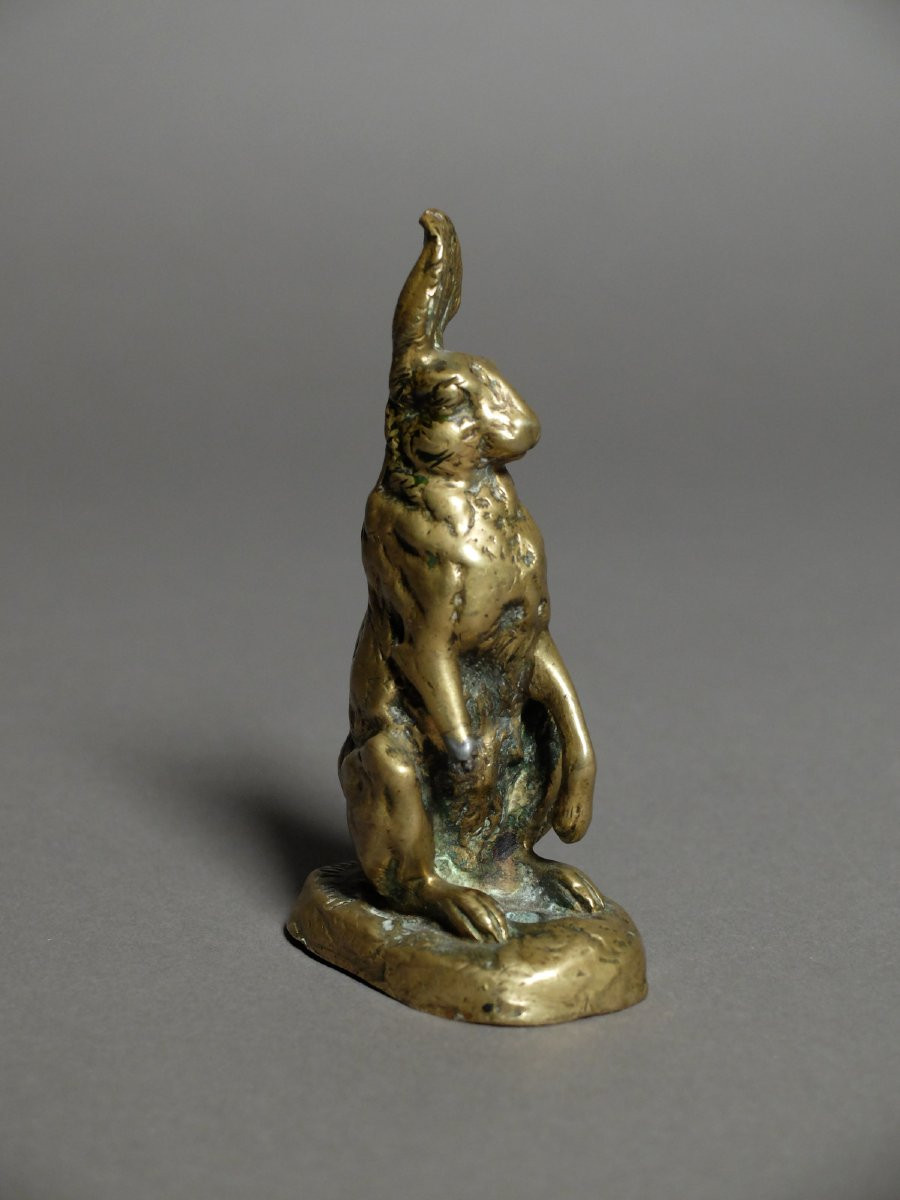 Seated Hare, By Alfred Dubucand (1828 - 1894)-photo-4