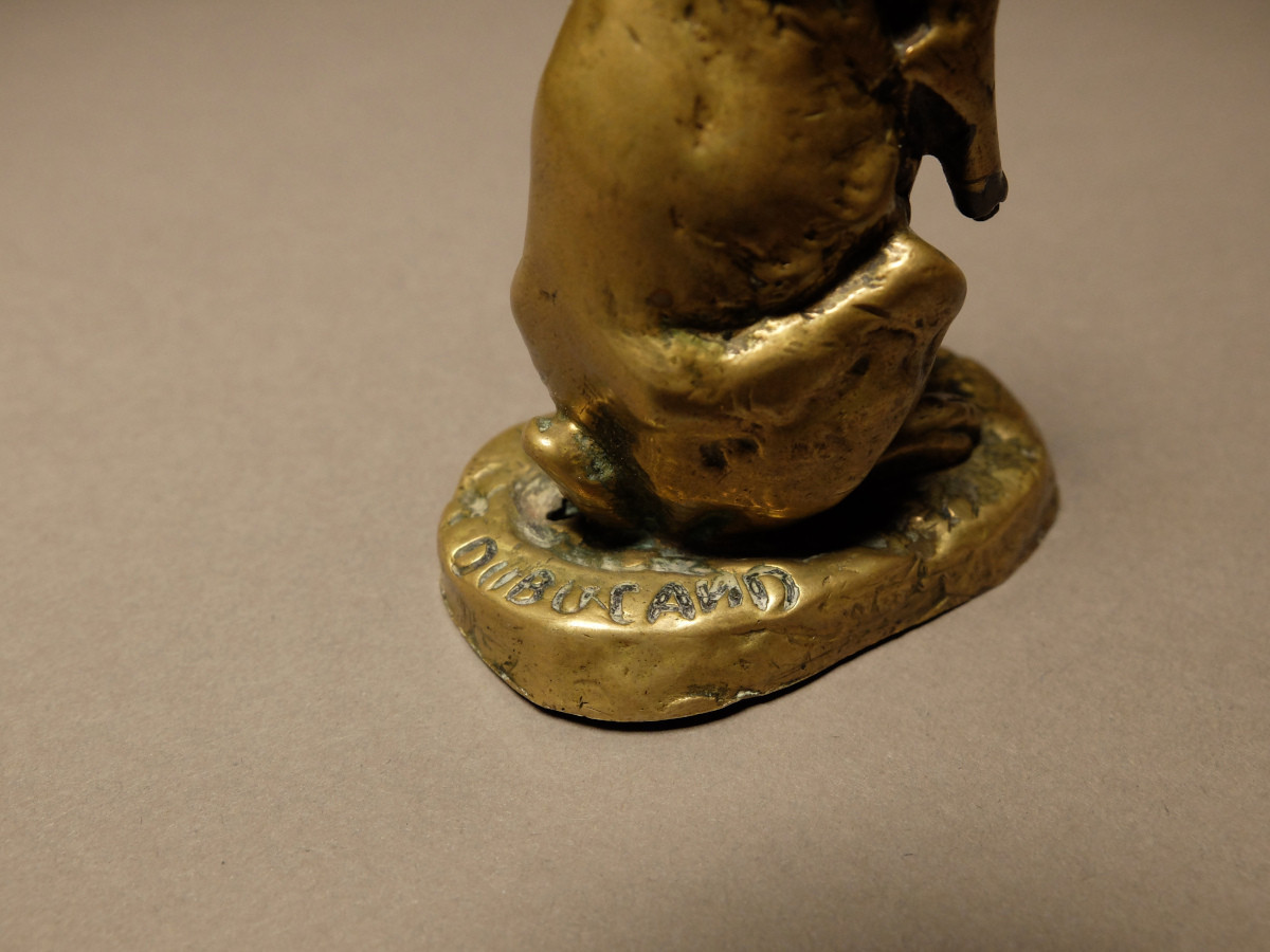 Seated Hare, By Alfred Dubucand (1828 - 1894)-photo-1