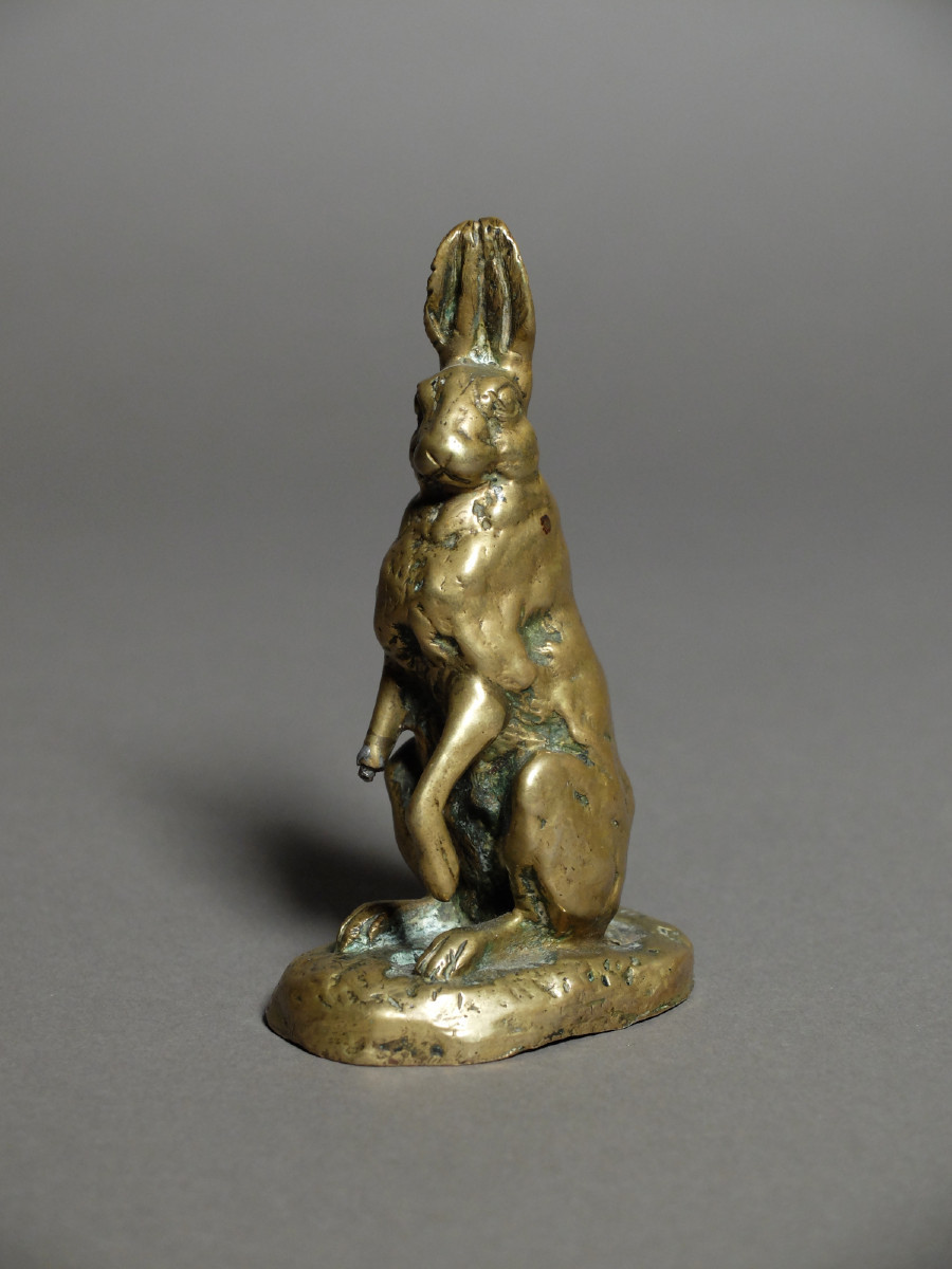 Seated Hare, By Alfred Dubucand (1828 - 1894)