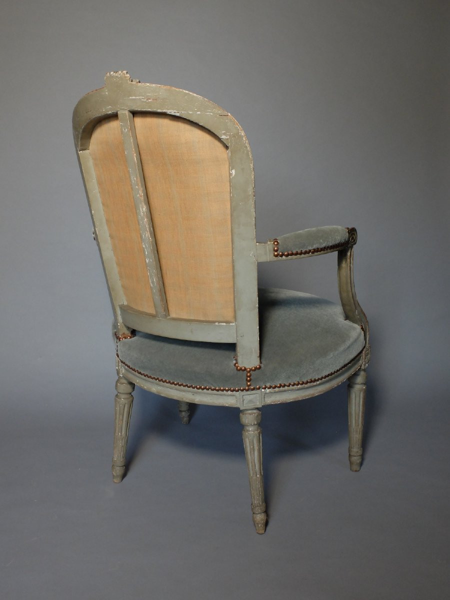Fauteuil d'époque Louis XVI-photo-2