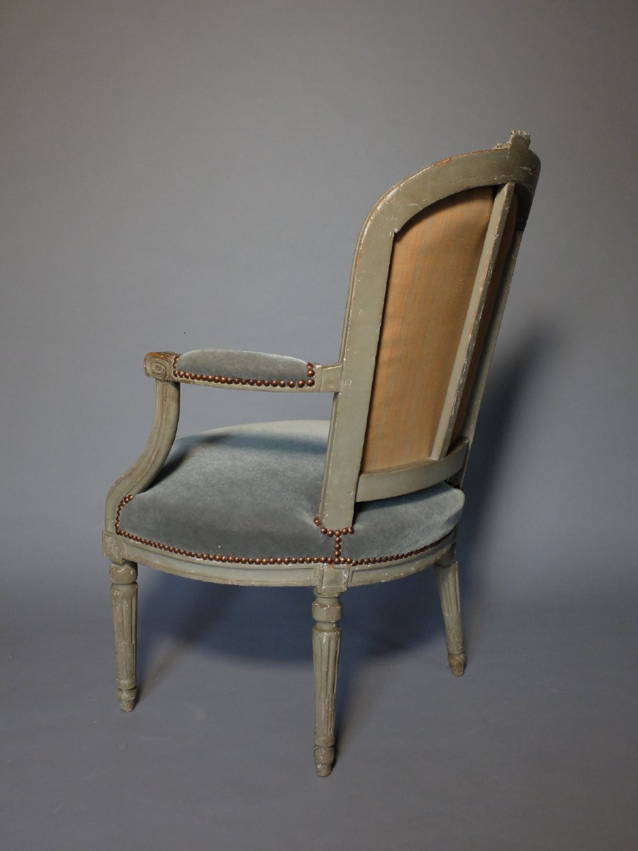 Fauteuil d'époque Louis XVI-photo-3