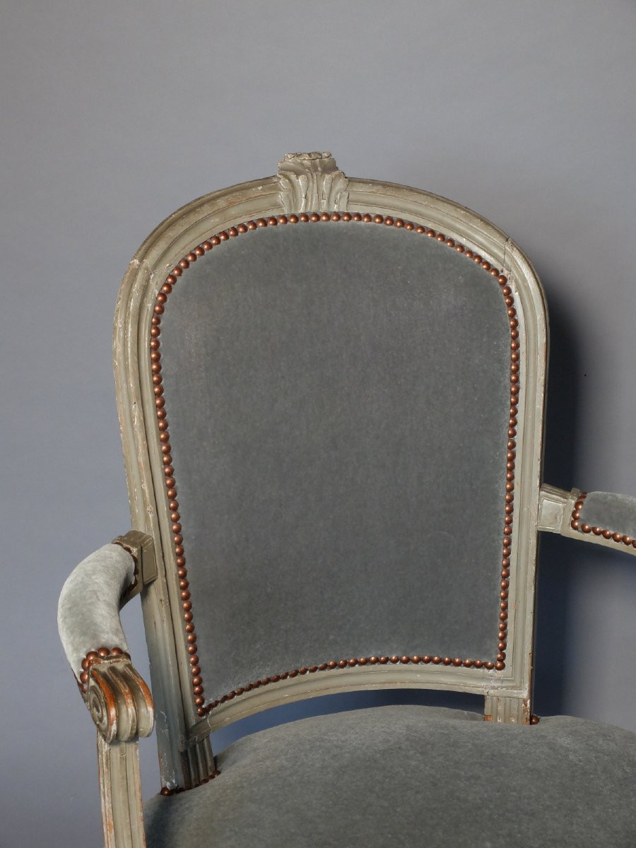 Fauteuil d'époque Louis XVI-photo-2