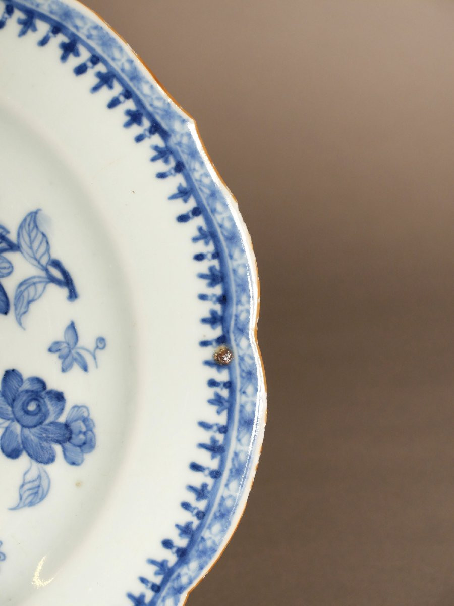 3 Chinese Porcelain Plates - 18th Century-photo-2