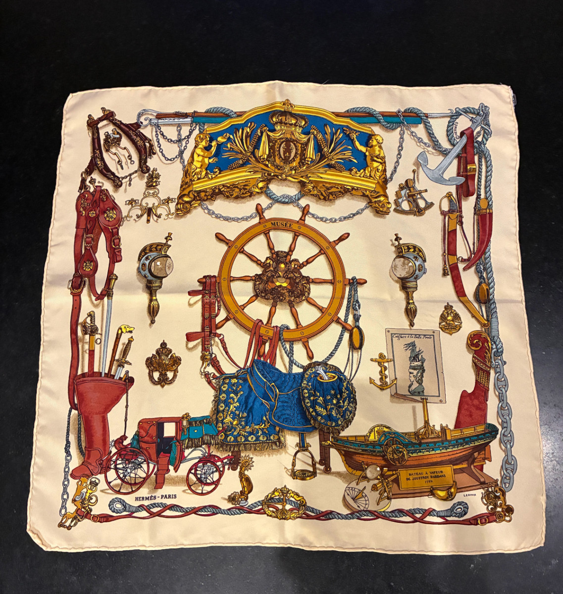 Hermès Silk Scarf, Steamboat