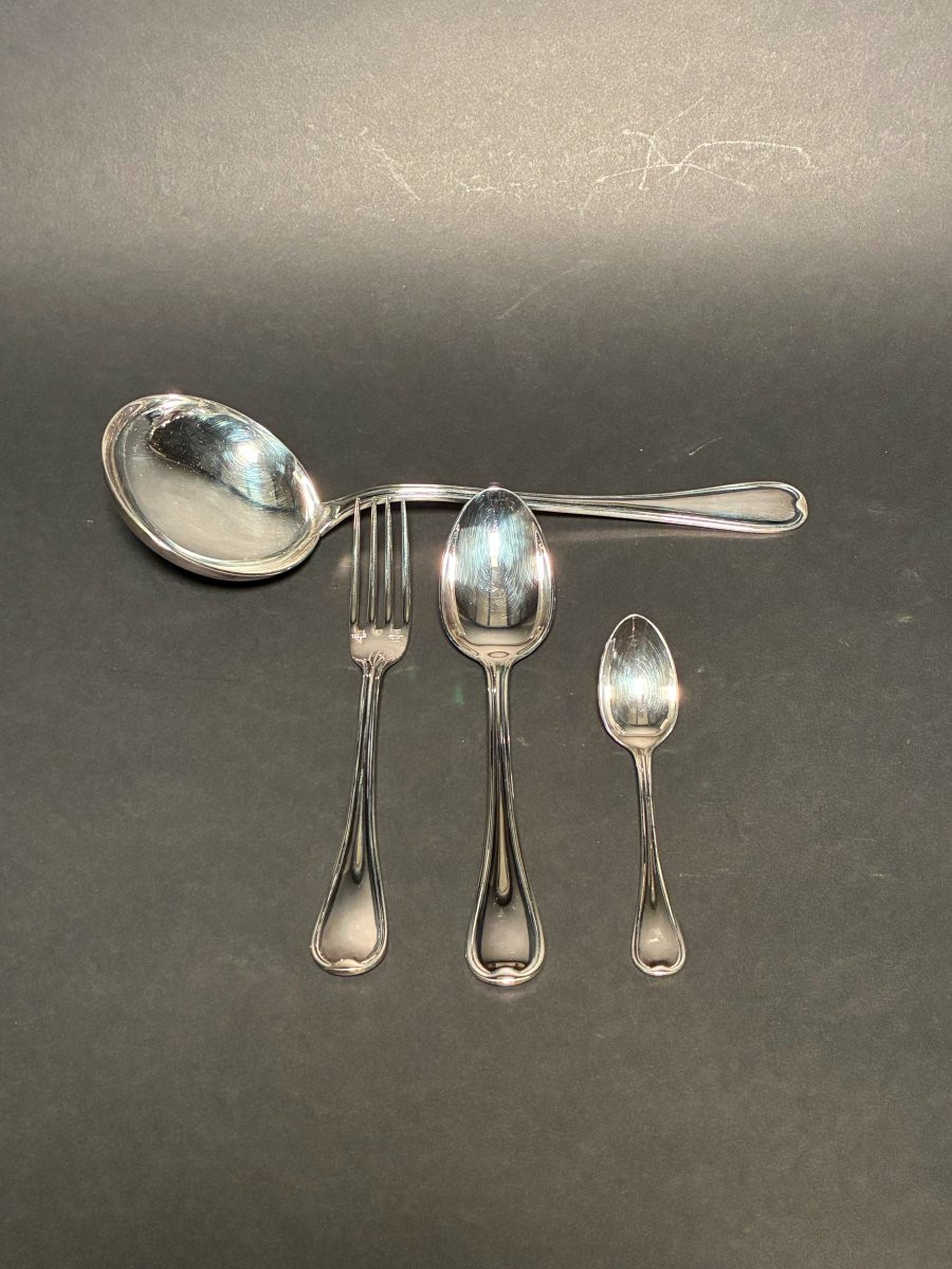 Ercuis Silver-plated Cutlery Set - 37 Pieces-photo-2