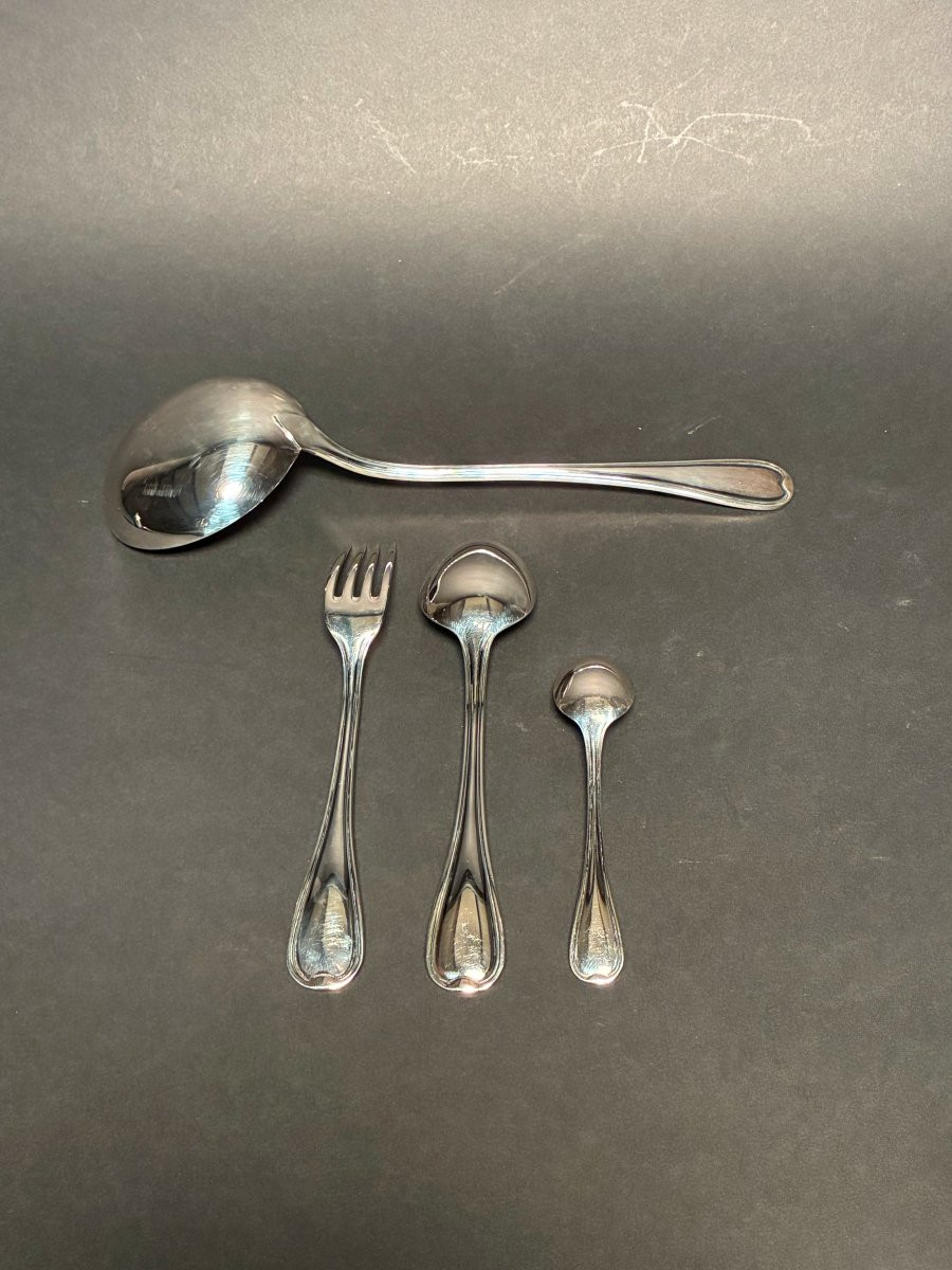 Ercuis Silver-plated Cutlery Set - 37 Pieces-photo-3