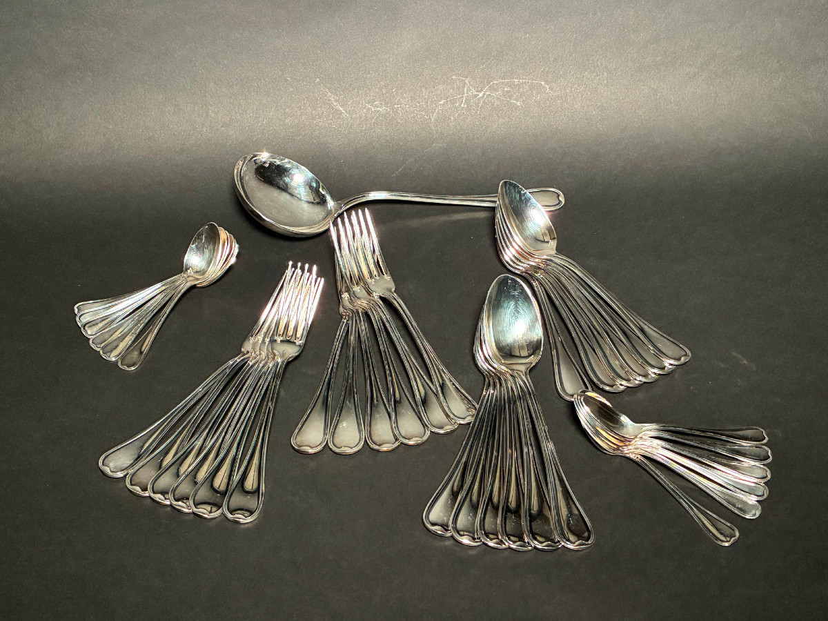 Ercuis Silver-plated Cutlery Set - 37 Pieces