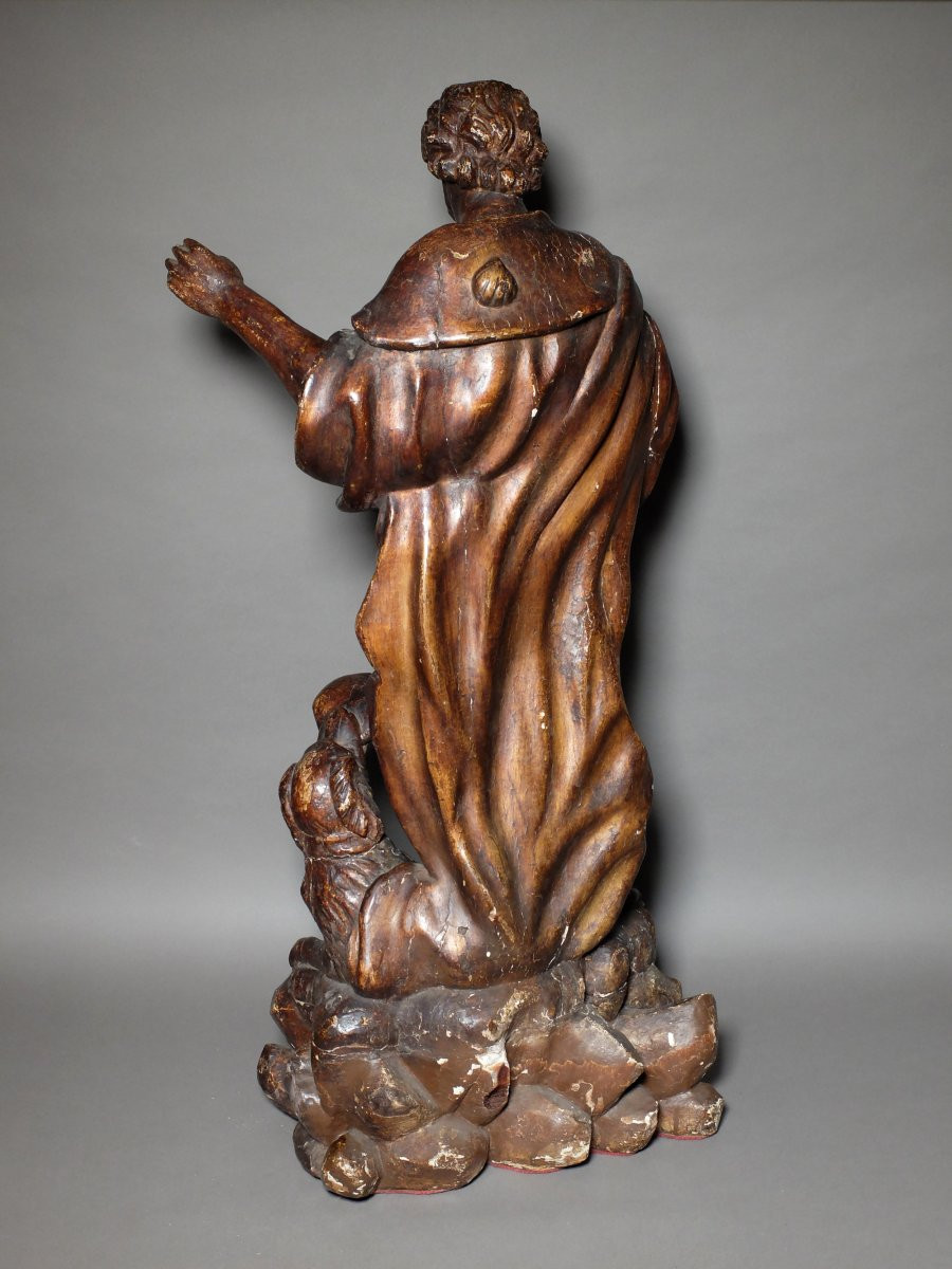 Statue Of Saint Roch - 18th Century-photo-4