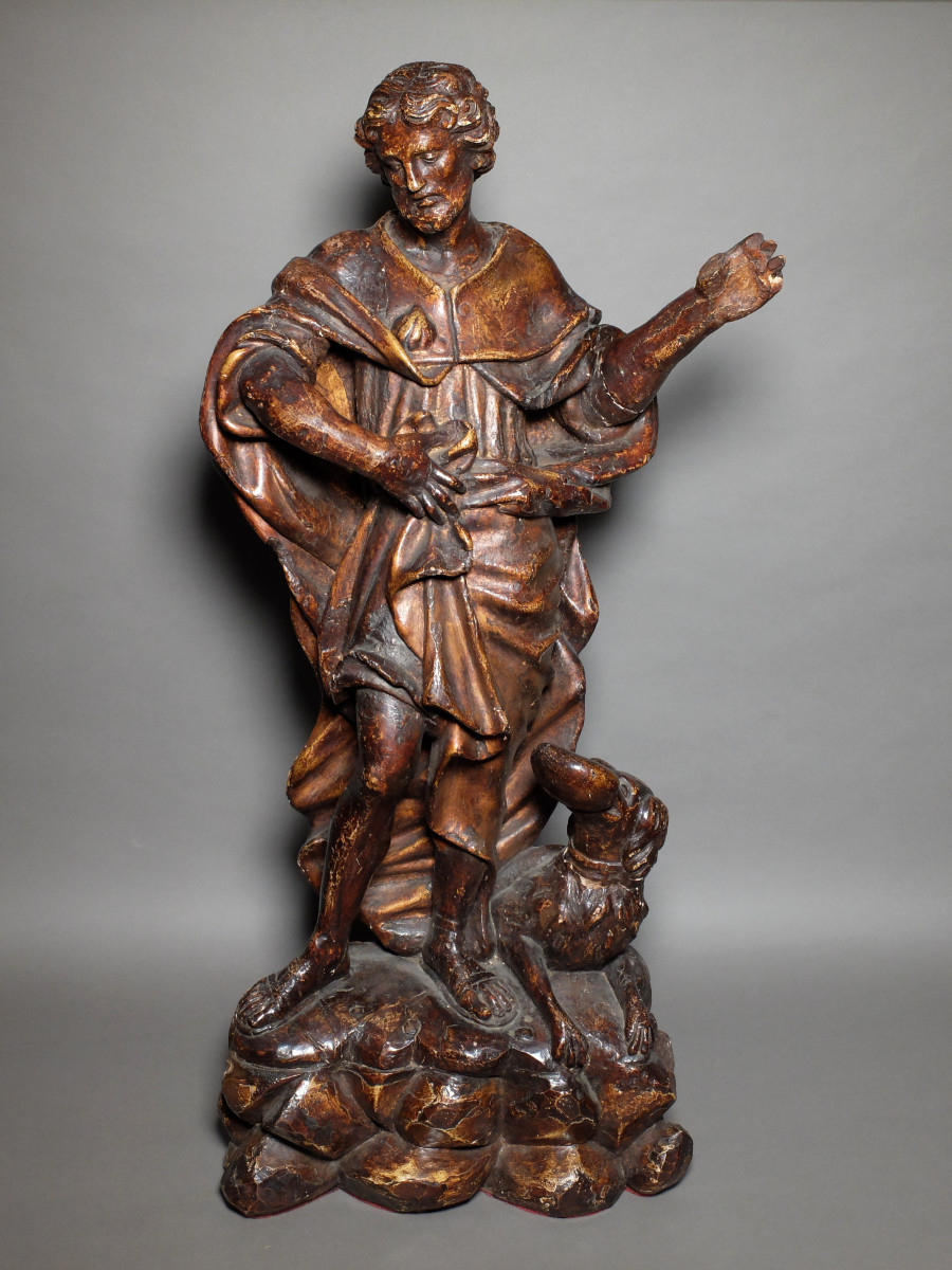 Statue Of Saint Roch - 18th Century