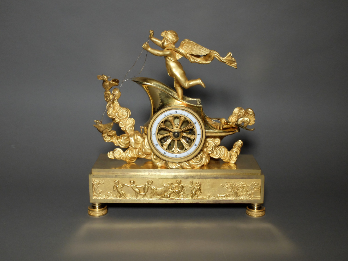 Empire Period Chariot Clock