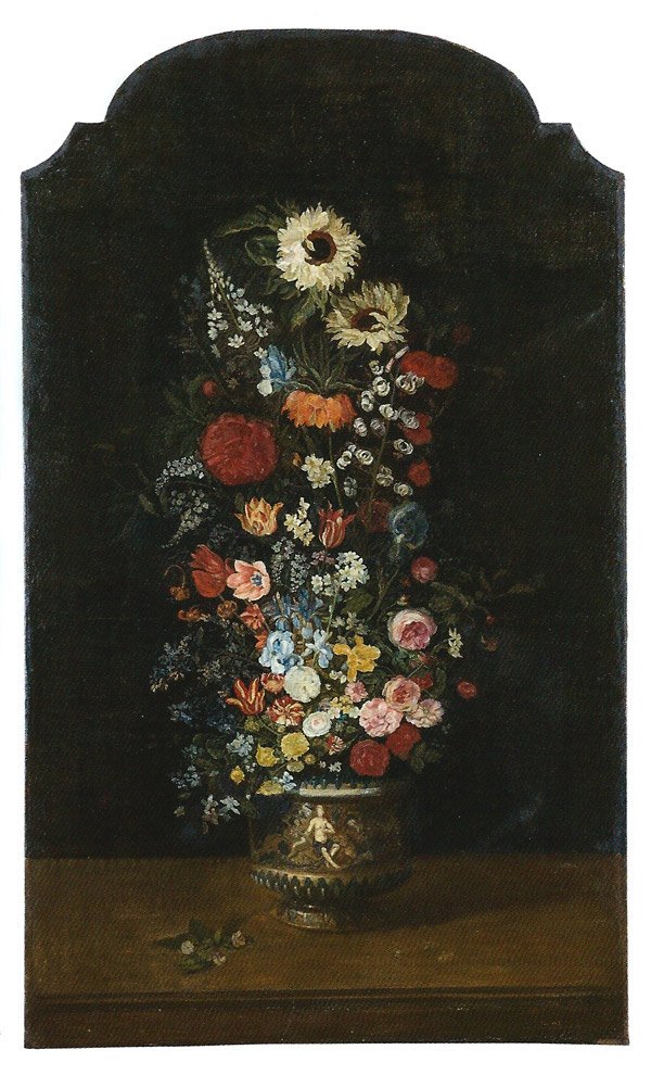 Pair Of Large Bouquets Of Flowers By Philippe De Marlier-photo-4