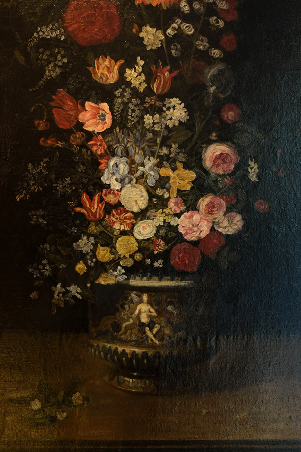 Pair Of Large Bouquets Of Flowers By Philippe De Marlier-photo-1