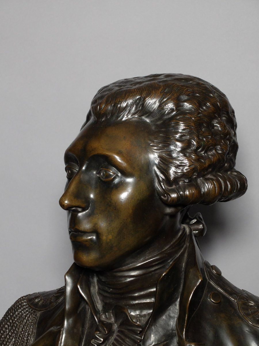 Buste du Marquis de La Fayette par Jean-Antoine Houdon-photo-4