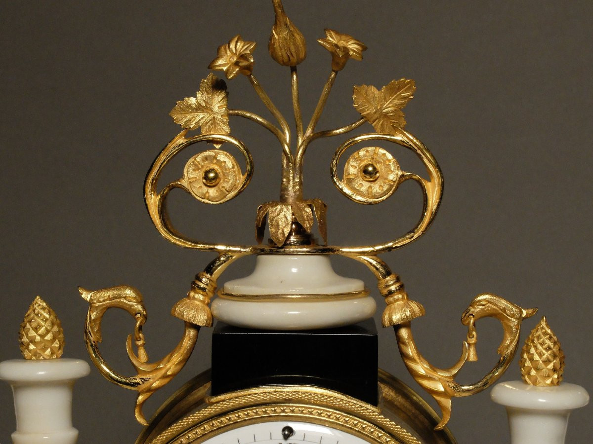 Pendule portique d'époque Louis XVI-photo-2