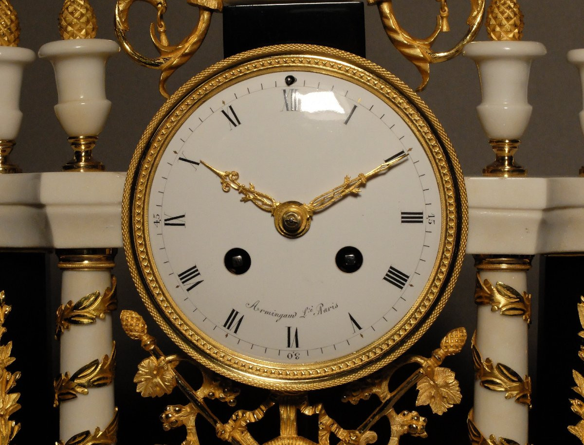 Pendule portique d'époque Louis XVI-photo-3