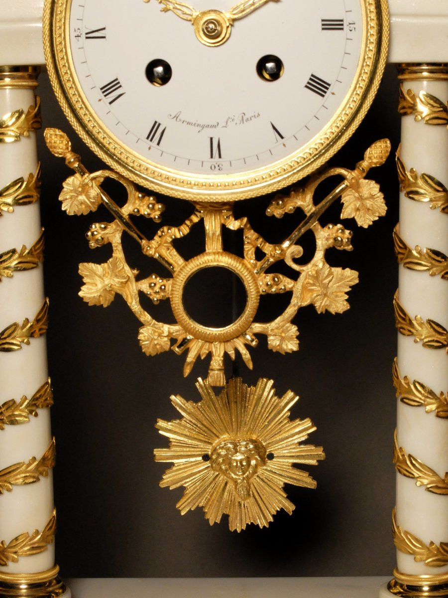 Pendule portique d'époque Louis XVI-photo-4