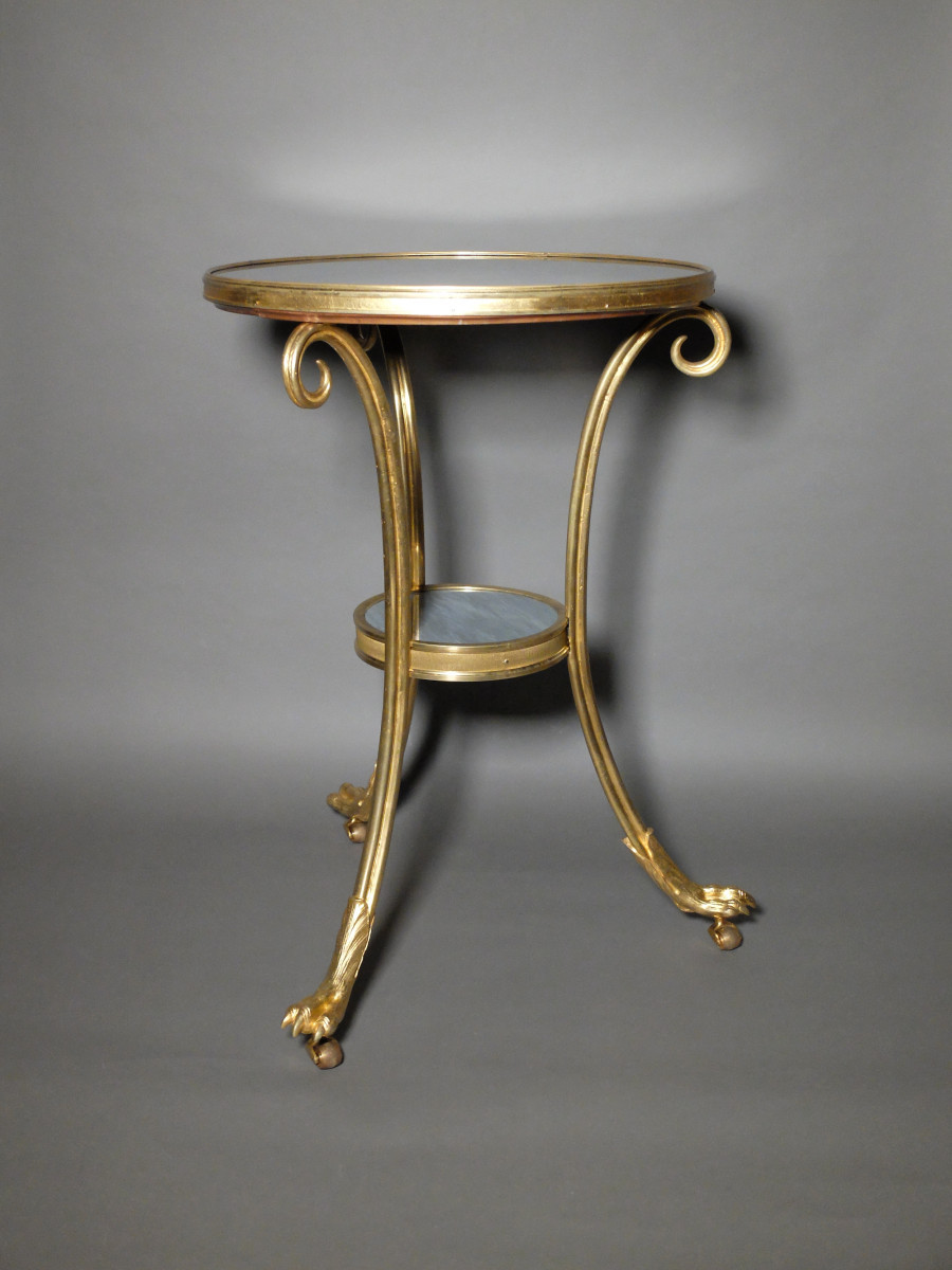 Guéridon Louis XVI en bronze doré