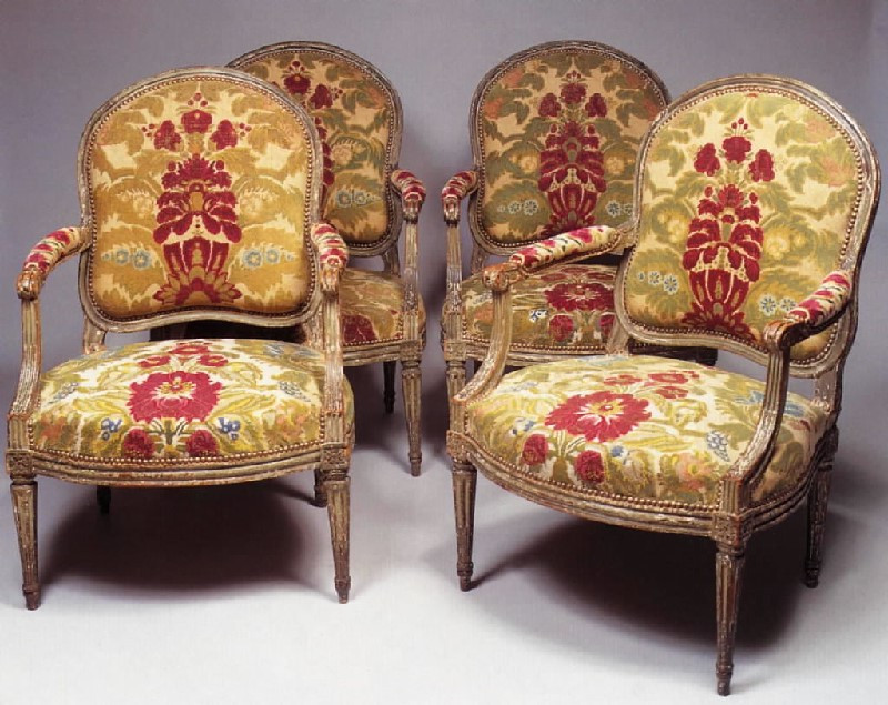 Paire de fauteuils à la Reine d'époque Louis XVI par Claude Chevigny-photo-6