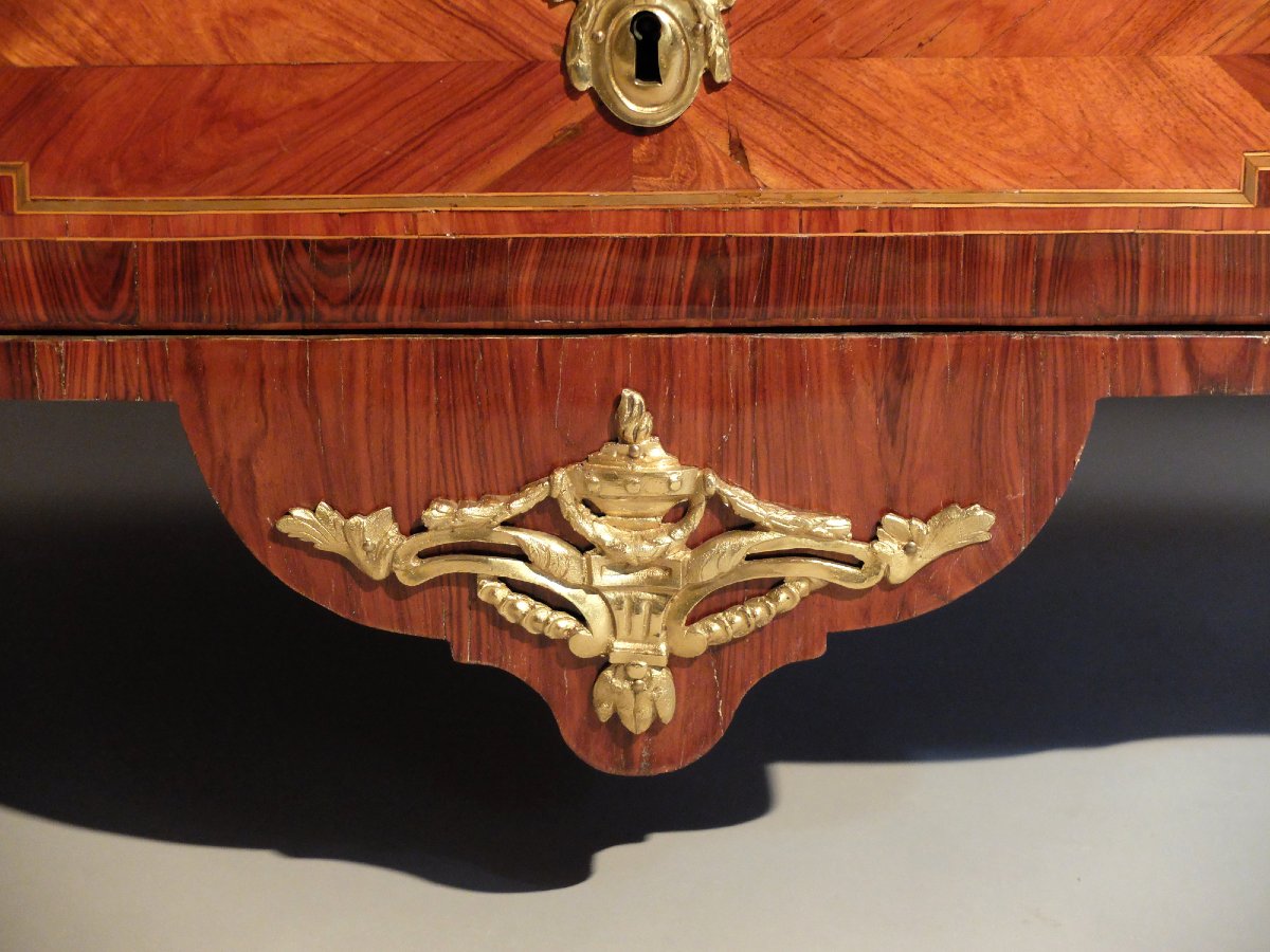 Transition-period Marquetry Chest Of Drawers-photo-2