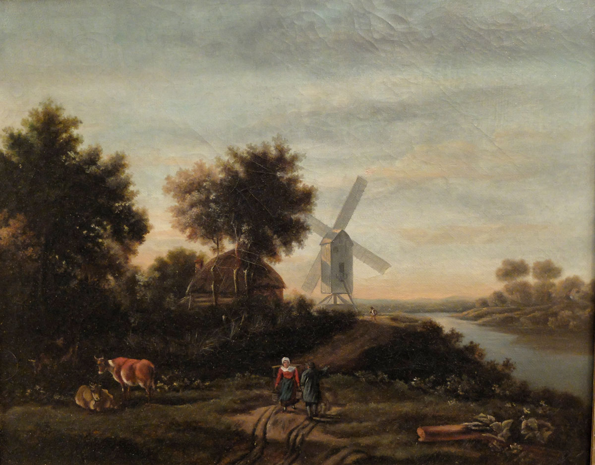 Pair Of Paintings - Dutch School XIX-photo-3