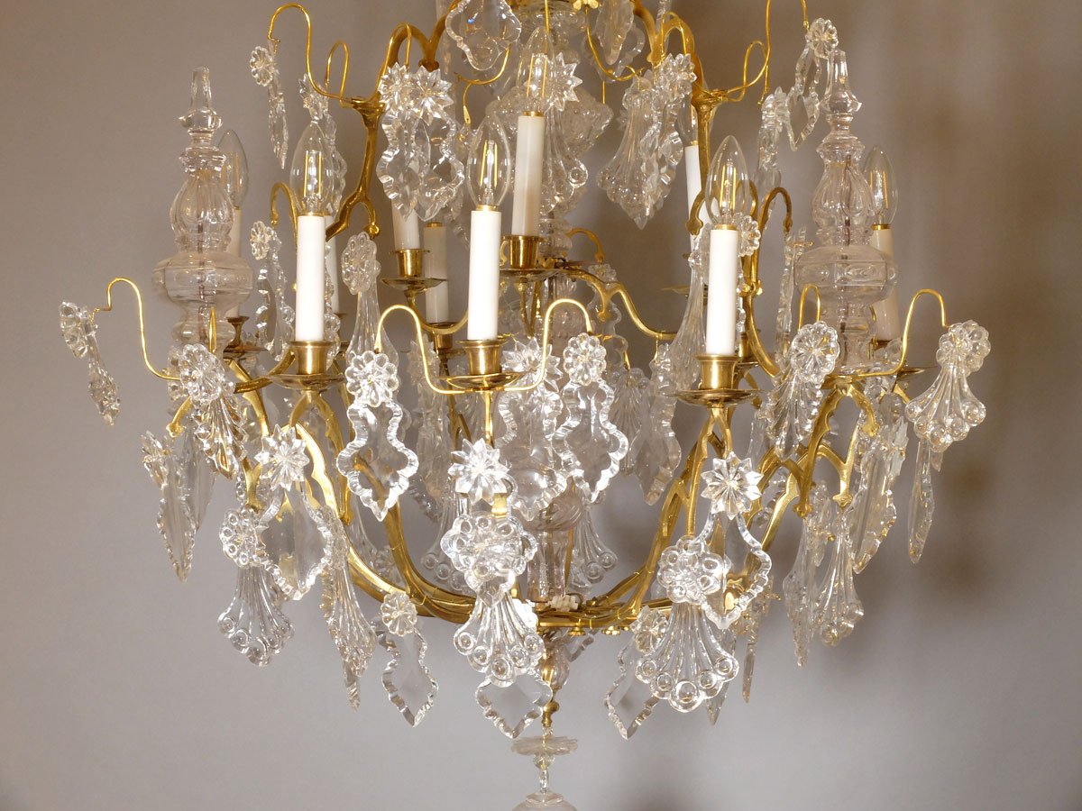 Important Chandelier Cage Platelets, Twelve Lights-photo-4