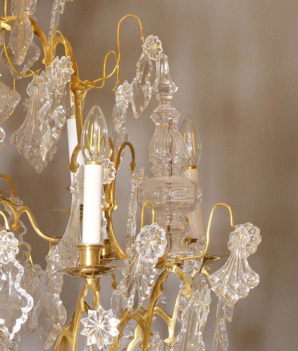 Important Chandelier Cage Platelets, Twelve Lights-photo-3