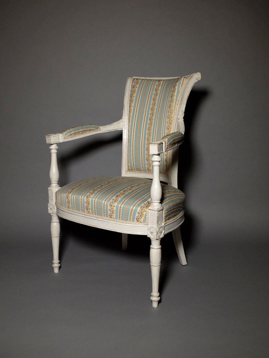 Pair Of Directoire Period Armchairs-photo-2